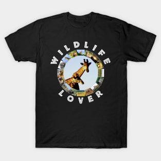 Wildlife Lover Blue Sky Giraffes T-Shirt